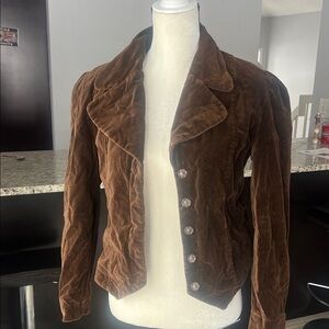 Brown Velvet Women's Jacket from Anthropology
